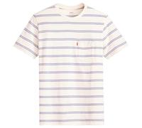Levi's SS Classic Pocket Tee T-Shirt, Driftwood Stripe Egr, S Uomo