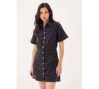 Levi's - Logan - Vestito corto nero in denim stile western XS