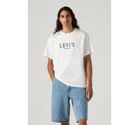 Levi's - T-shirt vestibilità comoda bianca con logo serif ricamato sul petto-Bianco M