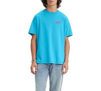 Levi's SS Relaxed Fit Tee, T-Shirt Uomo, Core Poster Logo Swedish Blue, S