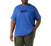 Levi's SS Relaxed Fit Tee, T-Shirt Uomo, Poster Logo Gd Surf Blue, L