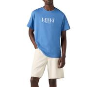 Levi's SS Relaxed Fit Tee, T-Shirt Uomo, Serif Logo Dutch Blu, XL