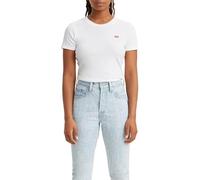 Levi's Ss Rib Baby Tee, T-shirt Donna, White +, M