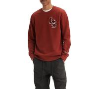 Levi's - Felpa rossa con scritta stile college-Rosso XL