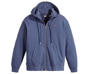 Levi's Standard Zip Sweatshirt, Felpa con cappuccio Donna, Crown Blue, 20x20pollici
