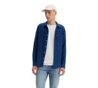 Levi's Sunset 1-Pocket Standard, Camicia con colletto button-down Uomo, Grid Indigo Double Cloth, S