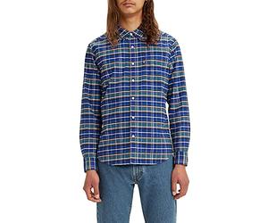 Levi's Sunset 1-pocket Standard, Camicia con colletto button-down Uomo, Mazaska Surf Blue, S