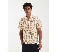 Levi's - Sunset Camp - Camicia a maniche corte con stampa western-Marrone L