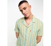 Levi's - Sunset Camp - Camicia a maniche corte verde a righe S