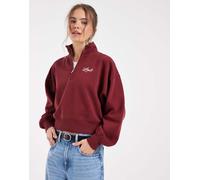 Levi's sweatshirt vintage anni '80 con mezza zip e logo sul petto rosso L