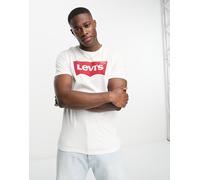 Levi's - T-shirt bianca con logo batwing-Bianco S