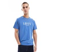 Levi's - T-shirt blu medio vestibilità comoda con logo ricamato sul petto M