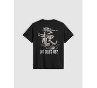 Levi's - T-shirt comoda nera con stampa "No Days Off" sul retro-Nero M