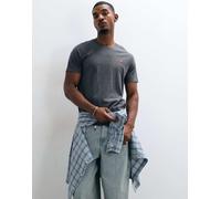 Levi's T-shirt con piccolo logo batwing in grigio scuro M