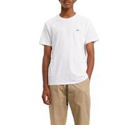 Levi's T-Shirt Girocollo, con Logo Ricamato sul Davanti, a Maniche Corte, Regular Fit, Colore White