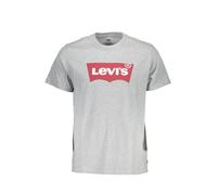 LEVI'S ® Maglietta 'Graphic Set In Neck' grigio sfumato / rosso ciliegia / bianco, Taglia XXL
