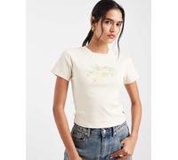 Levi's - T-shirt mini giallo tenue con grafica con frutta S