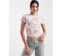 Levi's - T-shirt mini grigia con grafica stile quotidiano-Grigio M