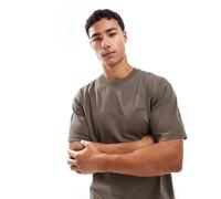 Levi's - T-shirt oversize verde kaki tinta in capo vintage con logo tono su tono XS
