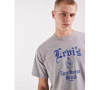 Levi's - T-shirt squadrata grigia con grafica del logo-Grigio M