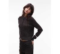 Levi's - Tara - Cardigan in maglia leopardata-Marrone XL