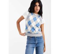 Levi's - Tara - Maglione senza maniche grigio multicolore a losanghe XS