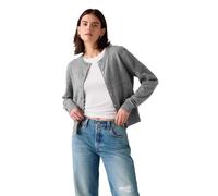Levi's Tara Super Soft Crewneck Cardi Maglione Cardigan, Dark Heather Gray Br, S Donna