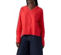 Levi's Tara Super Soft Vneck Pullover, Rosso Vivo, S Donna