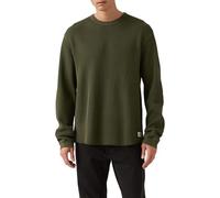 Levi's - Maglia termica a maniche lunghe in tessuto a nido d'ape verde scuro S