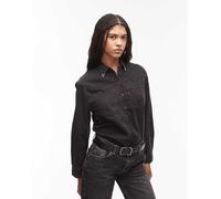 Levi's - Teodora - Camicia in denim stile western nera con colletto con punte in metallo-Nero M