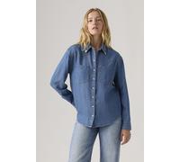 Levi's - TEODORA WESTERN SHIRT MED INDIGO - WORN Blu - Abbigliamento XS Blu