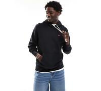 Levi's - The Original Hallmark - Felpa nera con cappuccio e logo-Nero S