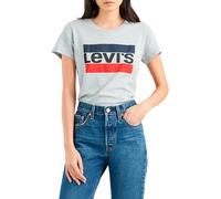 Levi's The Perfect Tee, T-Shirt Donna, Sportswear Logo Heather Grey, S