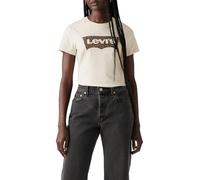 Levi's The Perfect Tee, T-Shirt Donna, Cheetah Bw Fill White Swan, XXS