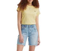 Levi's The Perfect Tee, T-Shirt Donna, Cool Stripe Powdered Yellow, XS