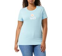 Levi's The Perfect Tee, T-Shirt Donna, Poster Logo Blue, S