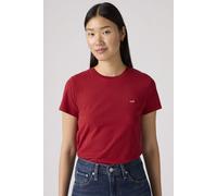Levi's Maglietta da Donna The Perfect Tee con Logo a Righe, Rosso ritmico, XL