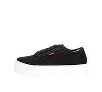 Levi's Tijuana, Sneaker Donna, Nero (Regular Black), 37 EU