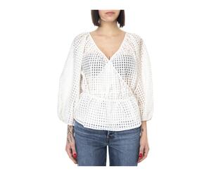 Levi's - Top Incrociato con Scollo a V - - Blouses & Shirts - Donna - Bianco - M