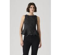 LEVI'S ® Top 'Leighton Peplum Top' nero denim Donna LEVI'S ® S
