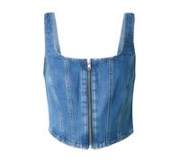 LEVI'S ® Top 'Seamed Zip Bustier Top' blu denim Donna LEVI'S ® S