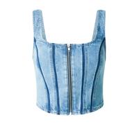 LEVI'S ® Top 'Seamed Zip Bustier Top' blu denim Donna LEVI'S ® XS