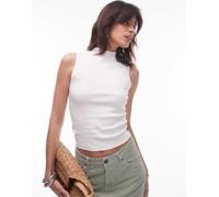 Levi's - Top senza maniche accollato bianco XS