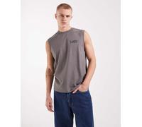 Levi's - Top senza maniche grigio antracite con logo sul petto S
