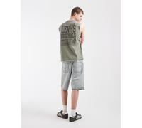 Levi's - Top senza maniche kaki con grafica del logo sul retro-*** S