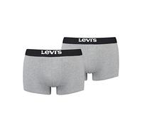 Boxer Levi's Solid Basic Organic Cotton grigio nero (2 unità) - M
