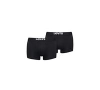 Levi's Boxer Solid Basic Cotone Biologico Nero – Confezione da 2 – Taglia S