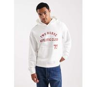 Levi's - Two horse Athletic Club - Felpa con cappuccio corta bianca-Bianco XL