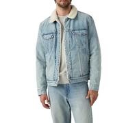 Levi's® - TYPE 3 SHERPA TRUCKER LIGHT INDIGO - WORN IN Blu - Abbigliamento XL Blu