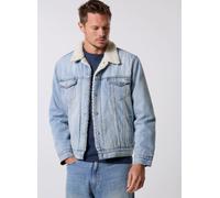 Levi's® - TYPE 3 SHERPA TRUCKER LIGHT INDIGO - WORN IN Blu - Abbigliamento XXL Blu